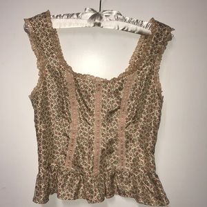 Nanette Lenore Silk Victorian Camisole. Sz 4